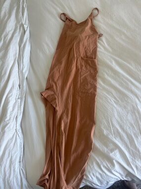 Rust Brown Sleeveless FP Romper